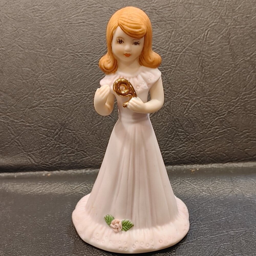 Enesco Growing Up Girls “Age 9” Porcelain Figurine